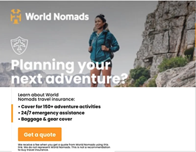 WORLD NOMAD INSURANCE